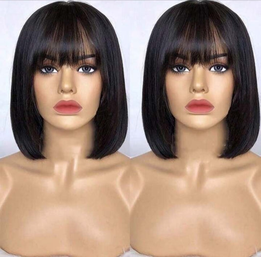 Short Bob Straight Human Hair Wig