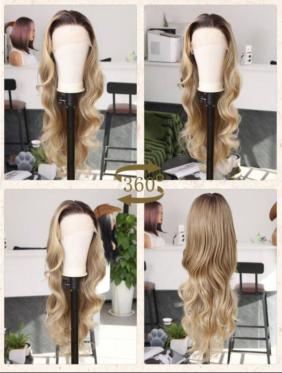 30 inch Beyonce' Bombshell Wig (human blend)