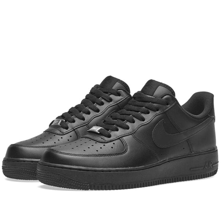 COMBO - Nike Air force 1 Black + Black North Face Beanie
