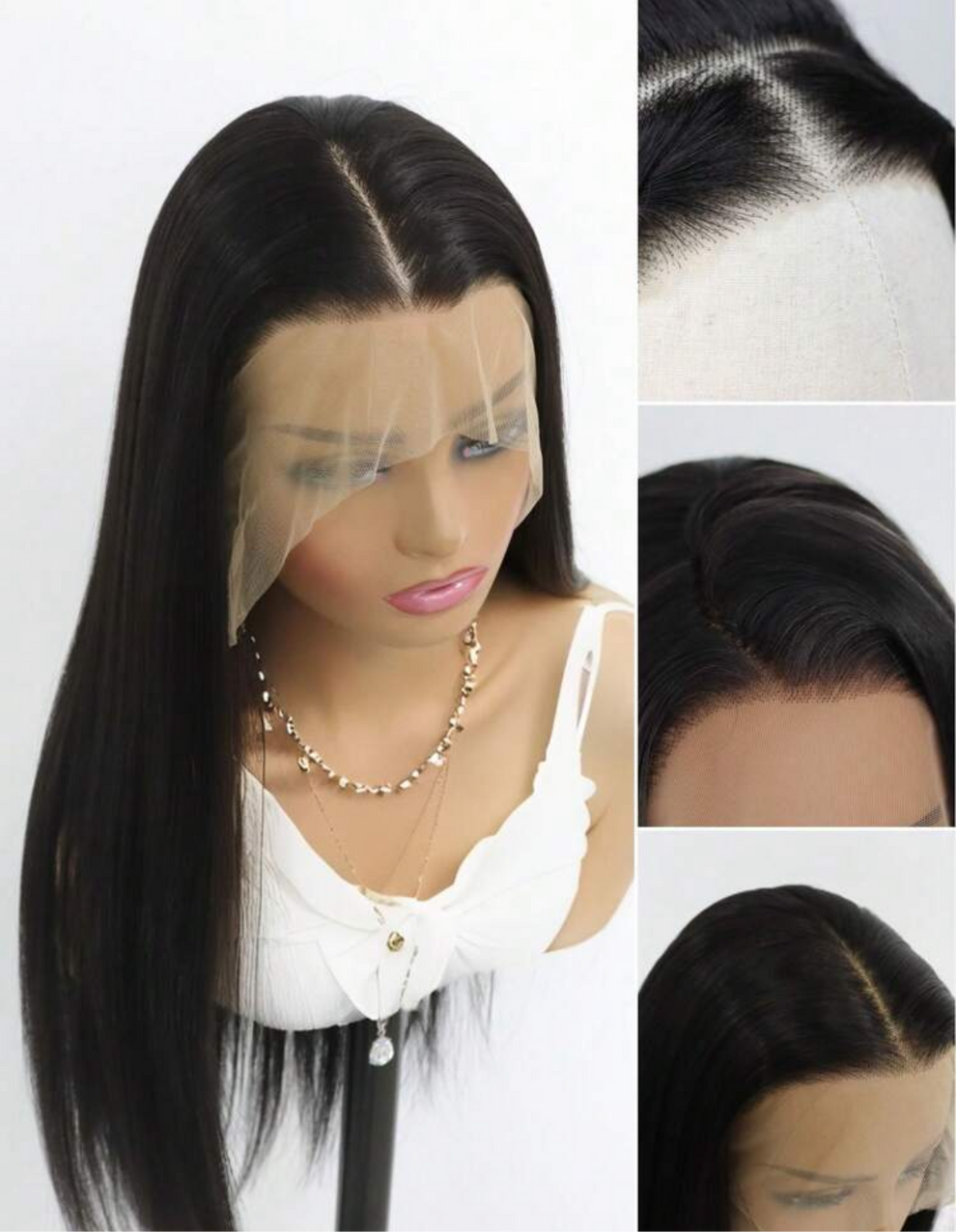 24 Inch Straight Glueless (Human Blend)